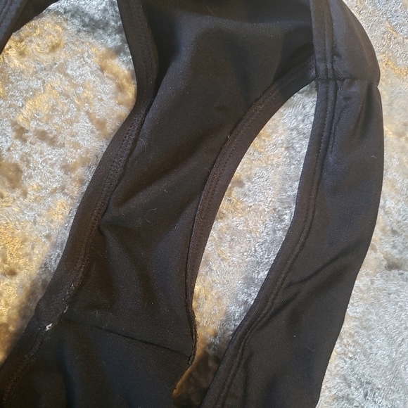 Y2K Victoria's Secret Underwire Bikini Green Roxy Black Swim Swimsuit Small 34d - Picture 4 of 10